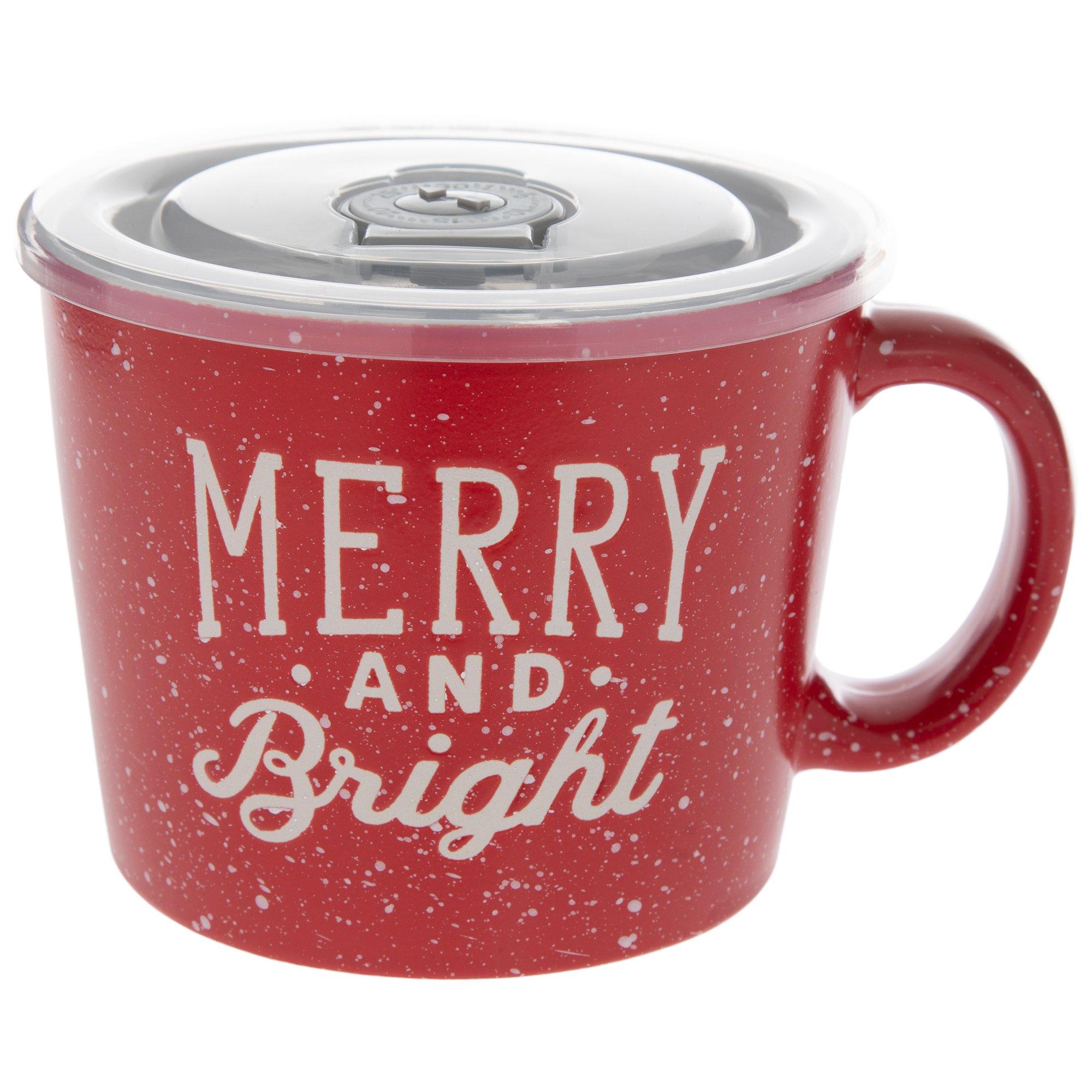 Red Merry & Bright Soup Mug | Hobby Lobby | 6341606