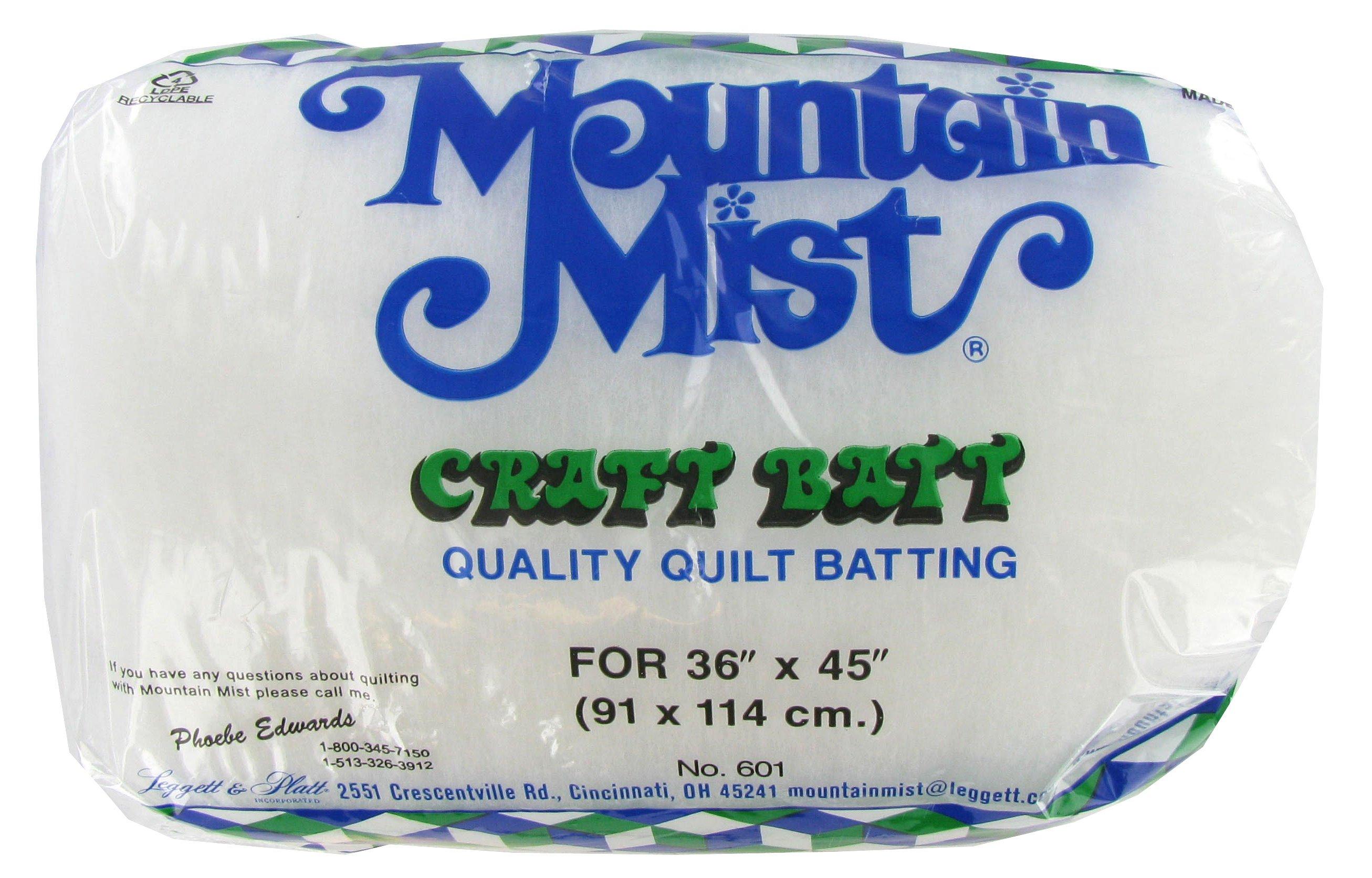 Mountain Mist Polyester Quilt Batting-Craft Size 36X45 601MM