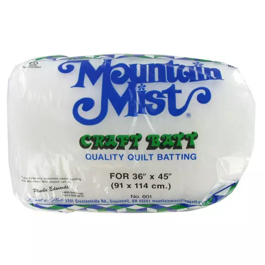 Mountain Mist Polyester Quilt Batting-90 x 108
