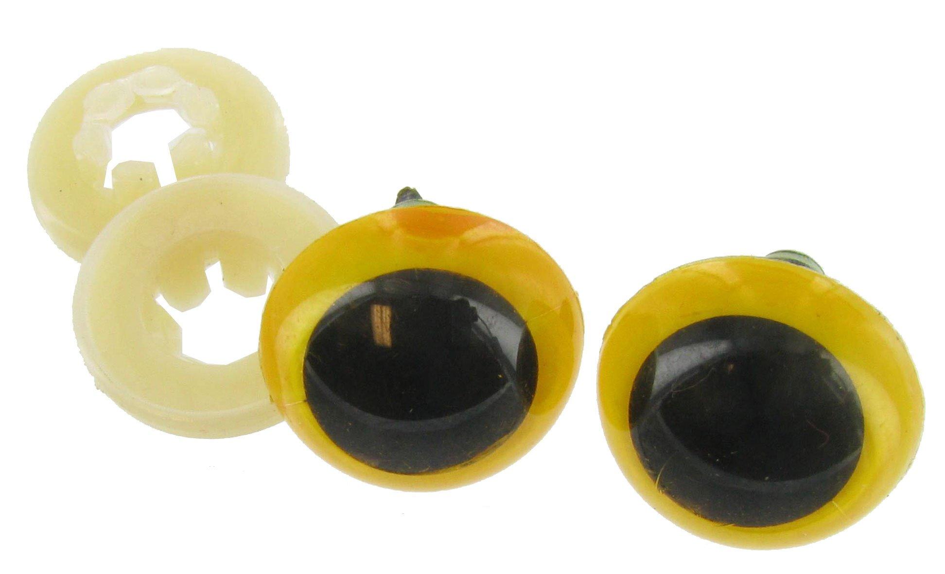 12 Pack: 18mm Craft Eyes with Plastic Washers by Loops & Threads™