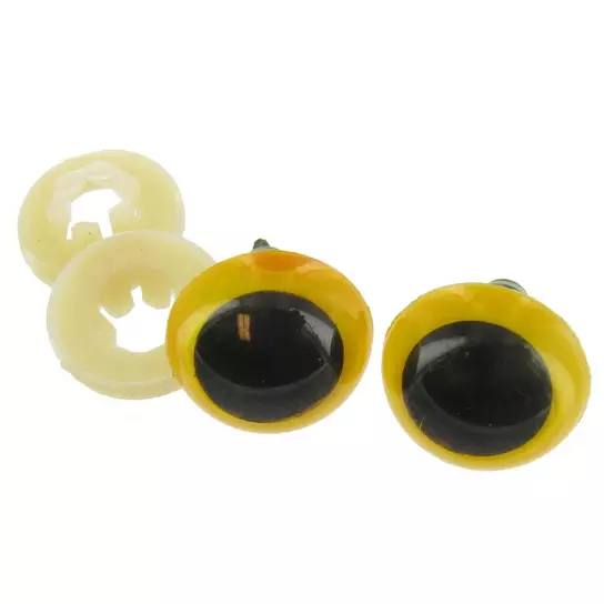 Safety Eyes Transparent Blue 18mm 2 pieces