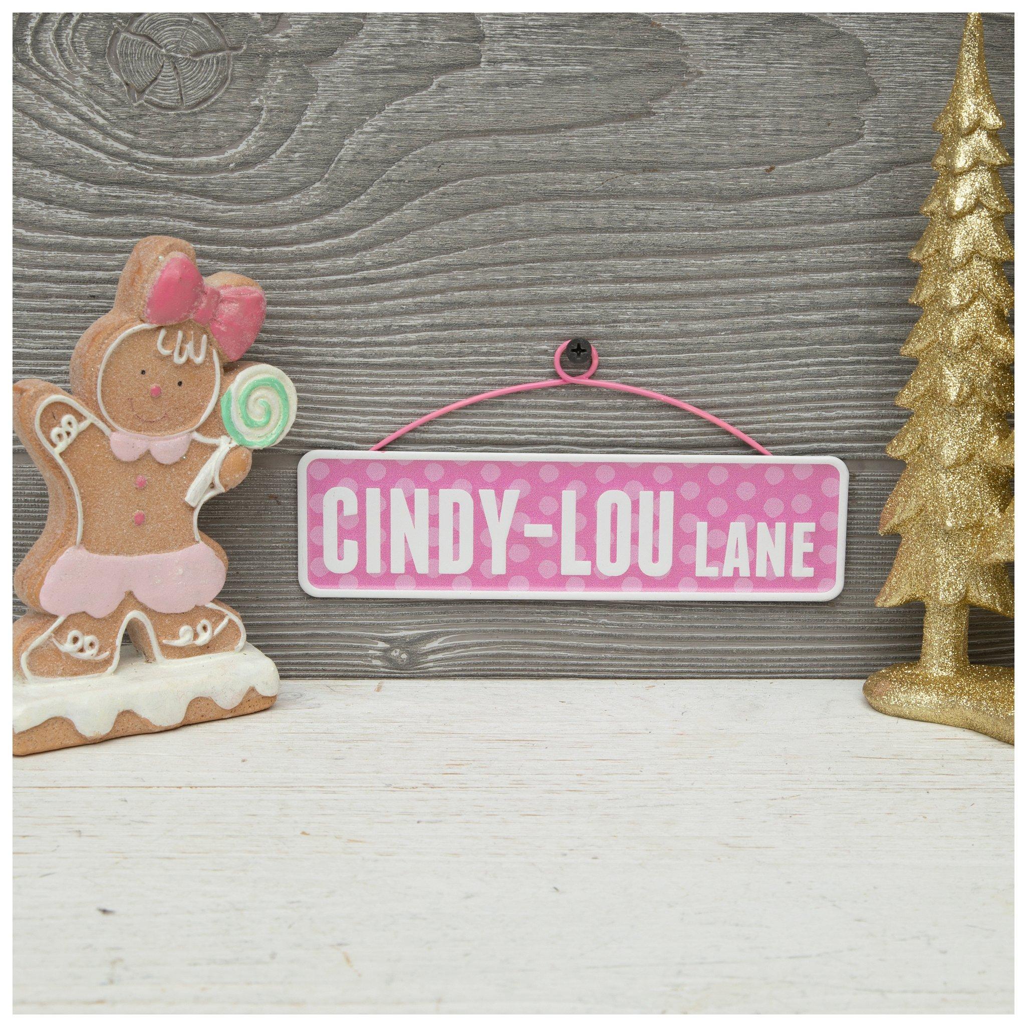 Cindy-Lou Lane Mini Metal Sign | Hobby Lobby | 6349757