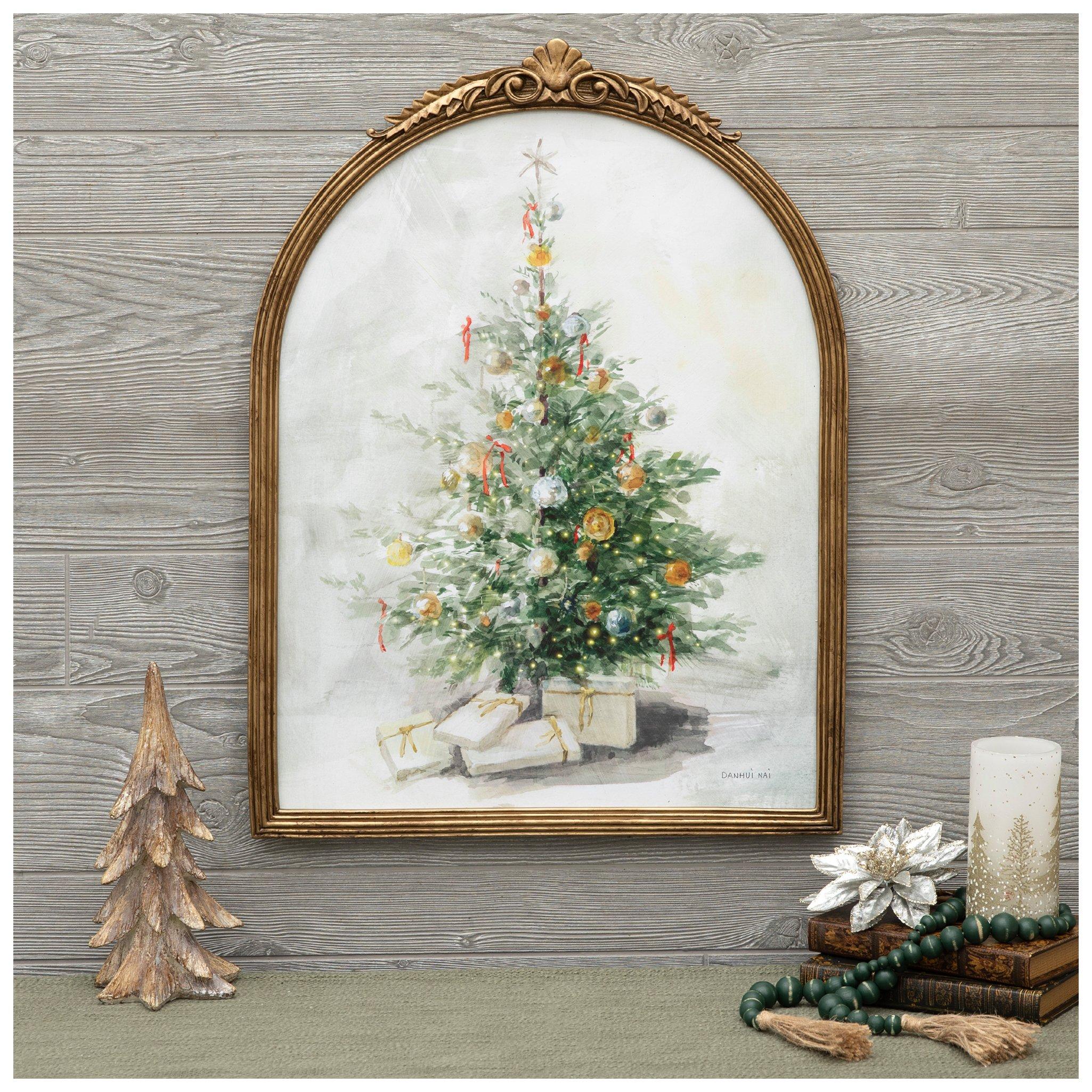 Light Up Snowy Tree Canvas Wall Decor | Hobby Lobby | 6347918