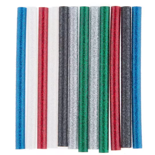 Creativity Street® Glitter Colors Hot Glue Sticks, 6 Packs of 12