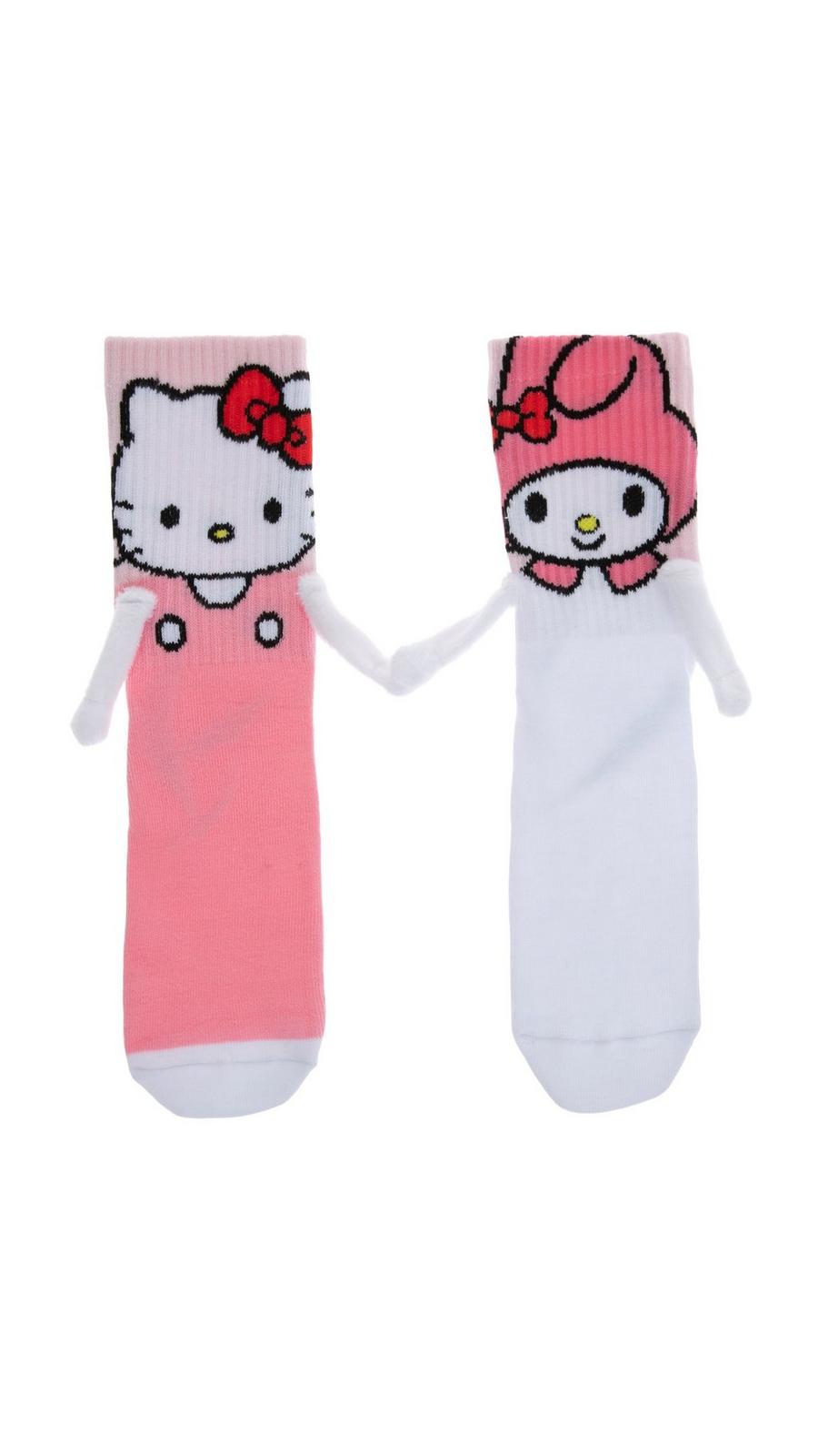 Hello Kitty & My Melody Magnetic Crew Socks | Hobby Lobby | 6352009