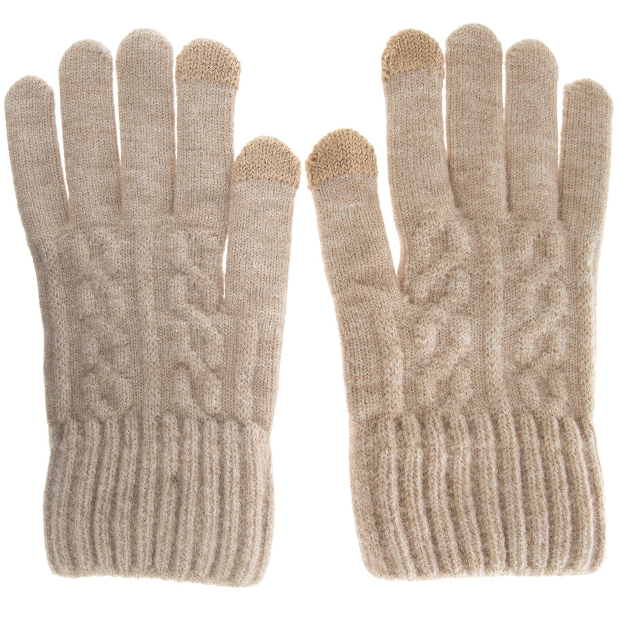 【新品】HYEON ted glove / beige Beige Knit Winter Gloves | Hobby Lobby | 6356448