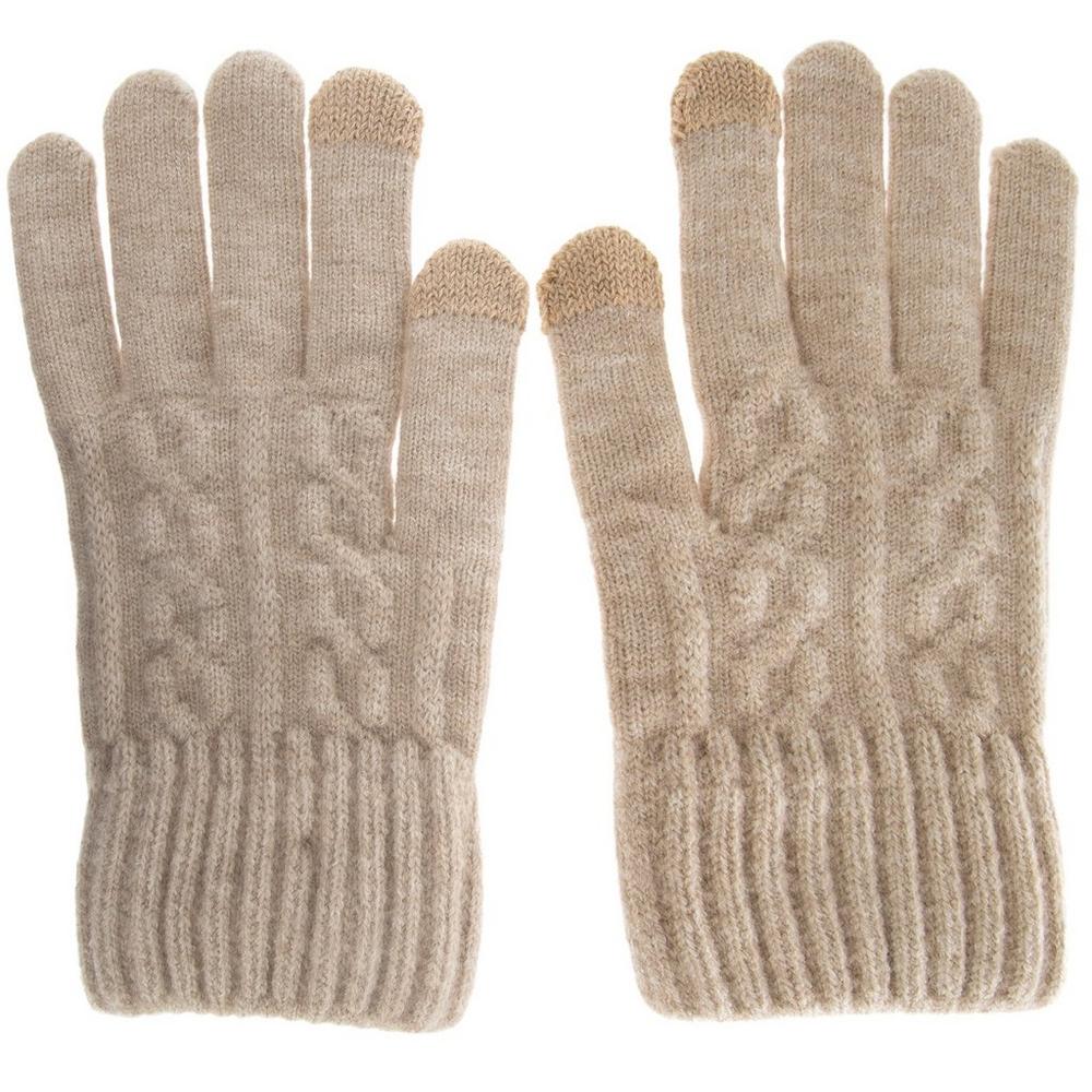 KNIT GLOVE ベージュ 6356448-81248077-09122025-