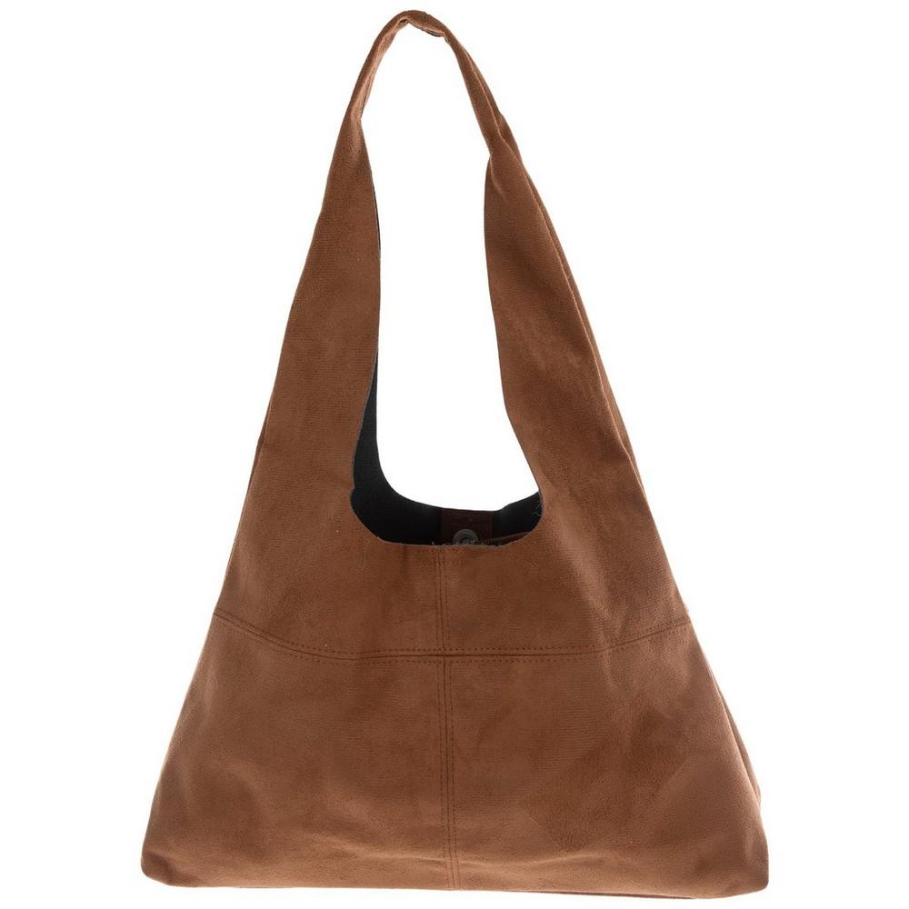 Brown Suede Boho Tote Bag Pouch Hobby Lobby 6358469