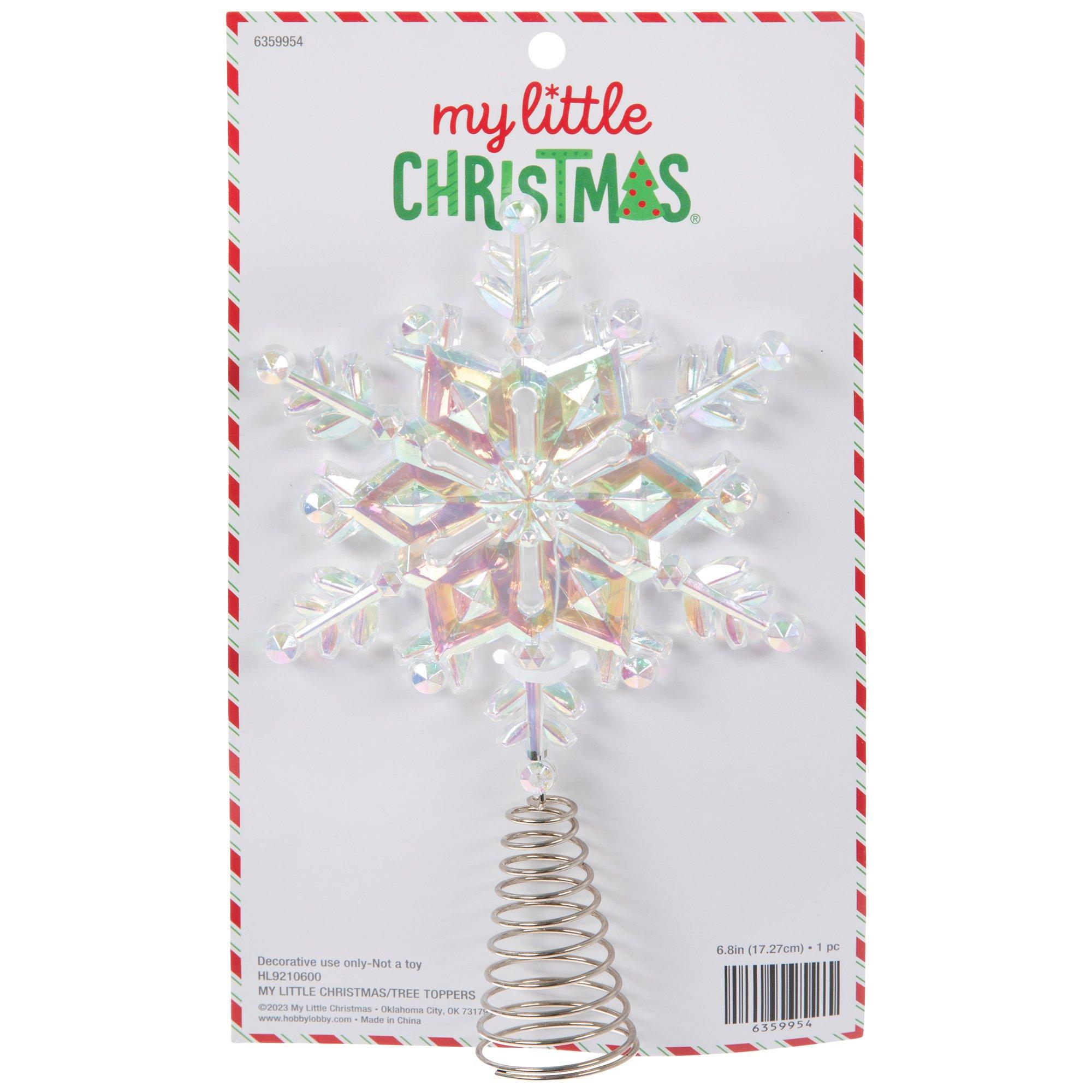 Iridescent Snowflake Mini Tree Topper view 1