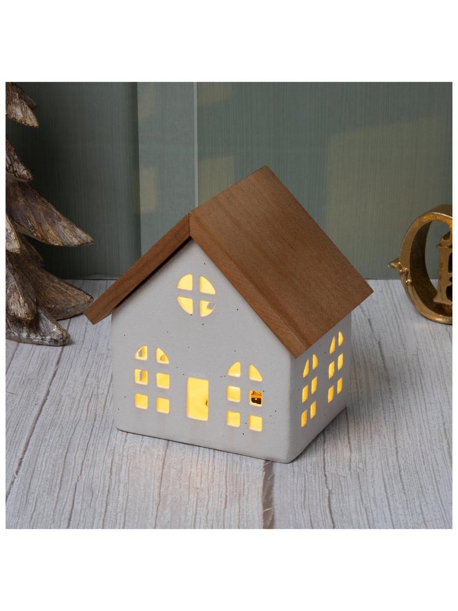White Stoneware LED House | Hobby Lobby | 6360093