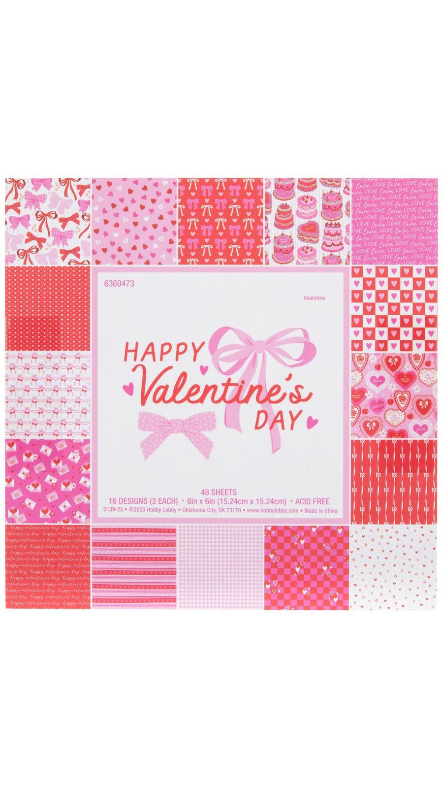 Happy Valentine's Day Paper Pack - 6