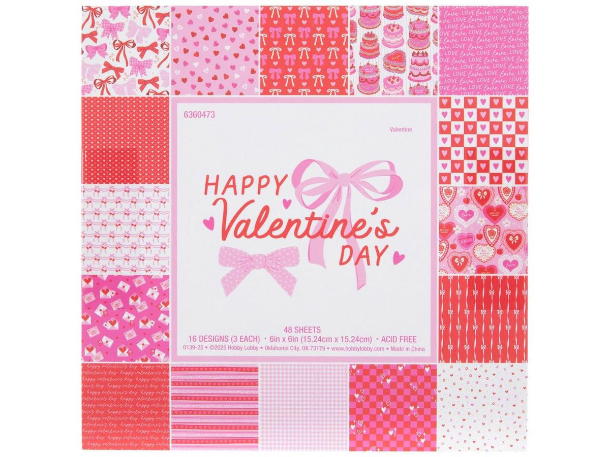 Happy Valentine's Day Paper Pack - 6