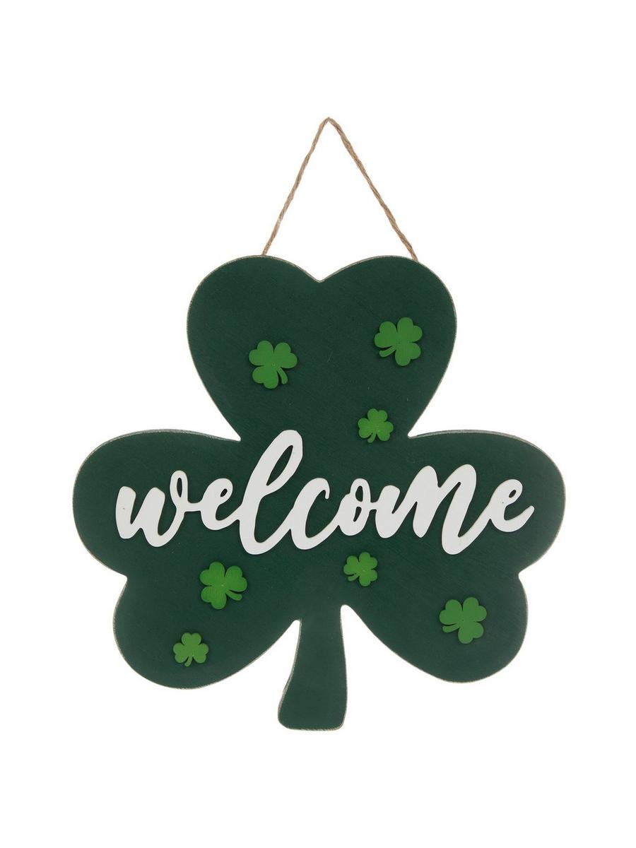 Welcome Shamrock Wood Wall Decor | Hobby Lobby | 6362859