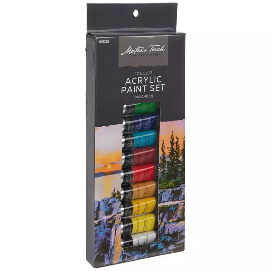Crafter's Collection Acrylic Paint - 12 Piece Set, Hobby Lobby