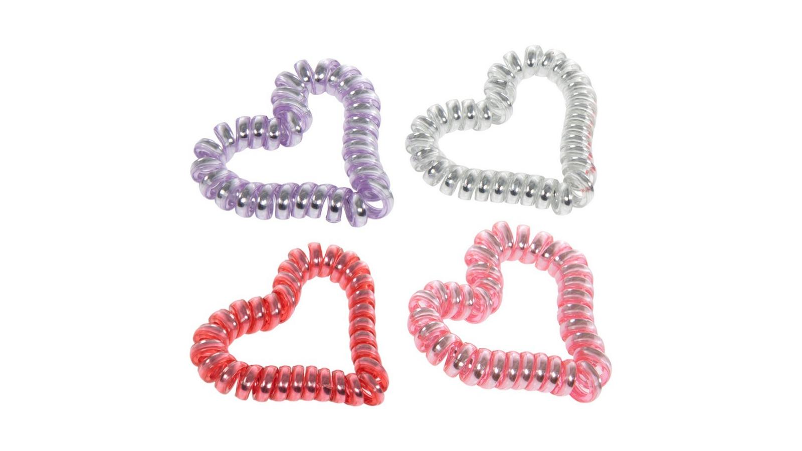Heart-Shaped Coil Hair Ties | Hobby Lobby | 6363295