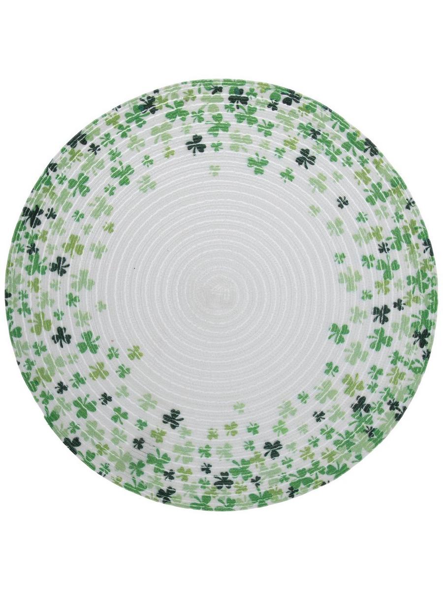 Green Shamrocks Woven Placemat | Hobby Lobby | 6363444