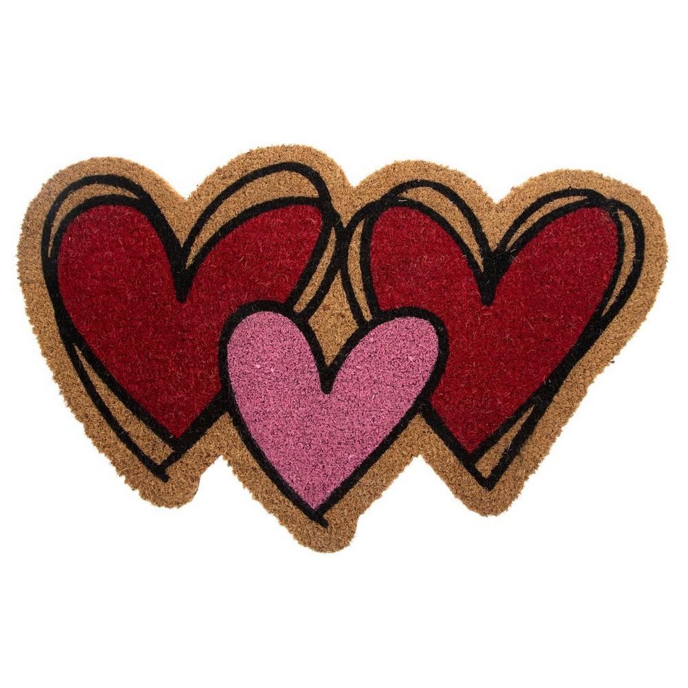 Trio Of Hearts Coir Doormat | Hobby Lobby | 6363717