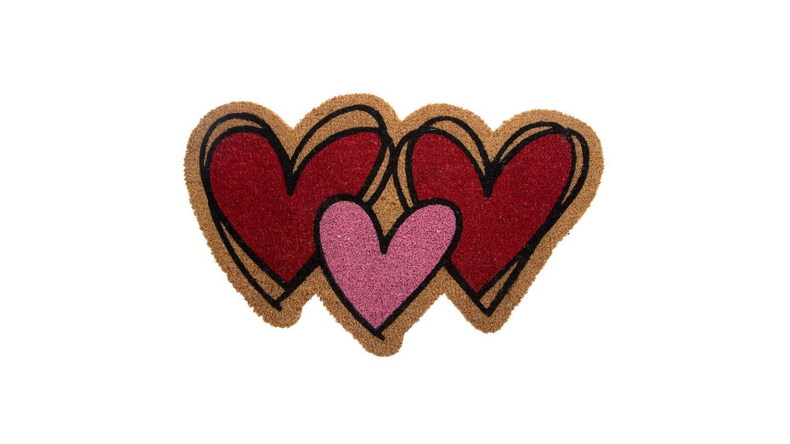 Trio Of Hearts Coir Doormat | Hobby Lobby | 6363717