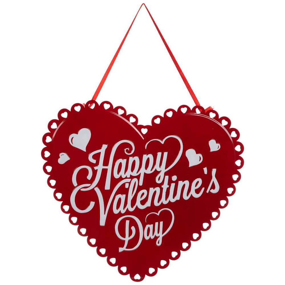 バイロン ソフビ　HAPPY VALENTINE Happy Valentine's Day Heart Metal Sign | Hobby Lobby | 6364145