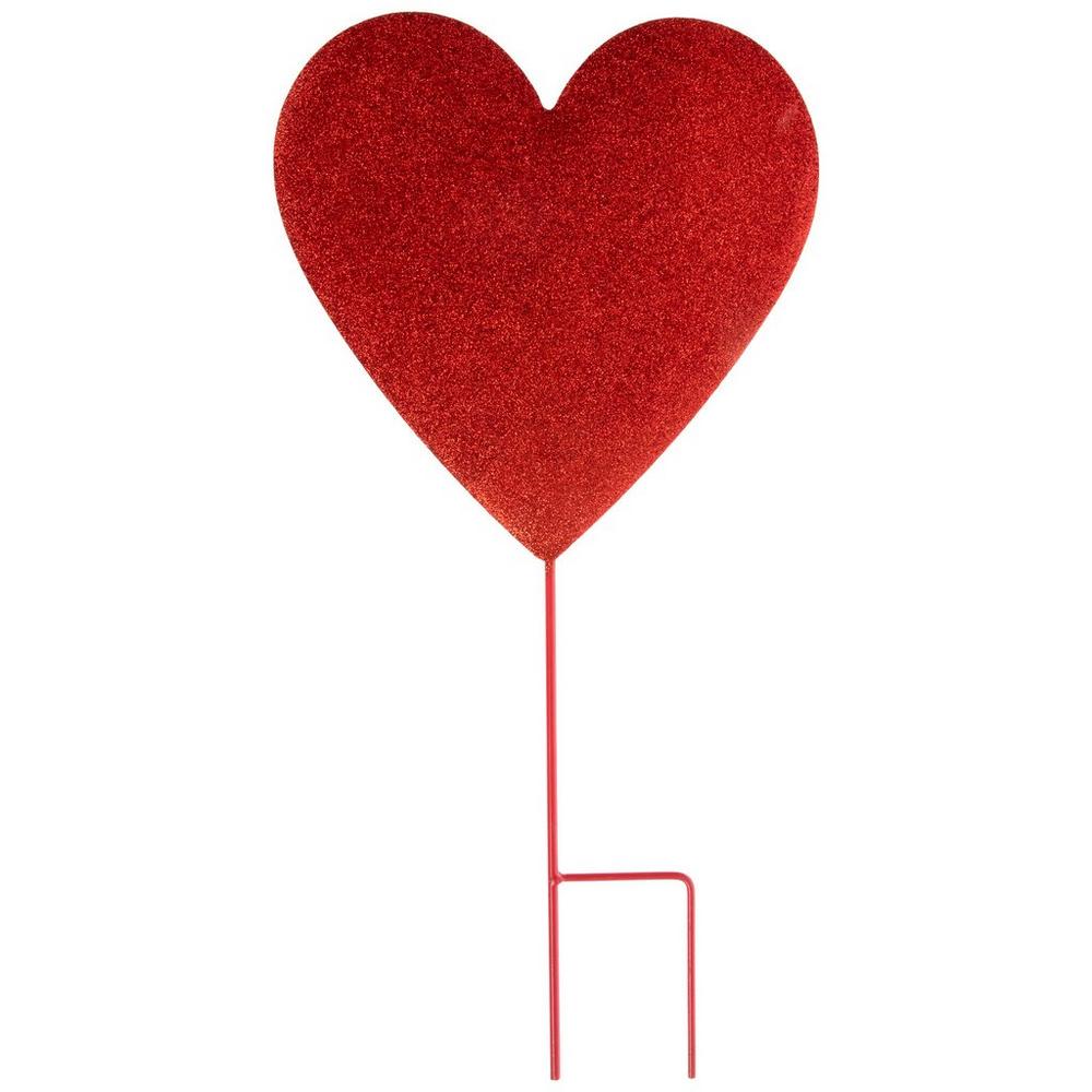 Glitter Heart Metal Garden Stake | Hobby Lobby | 6364541