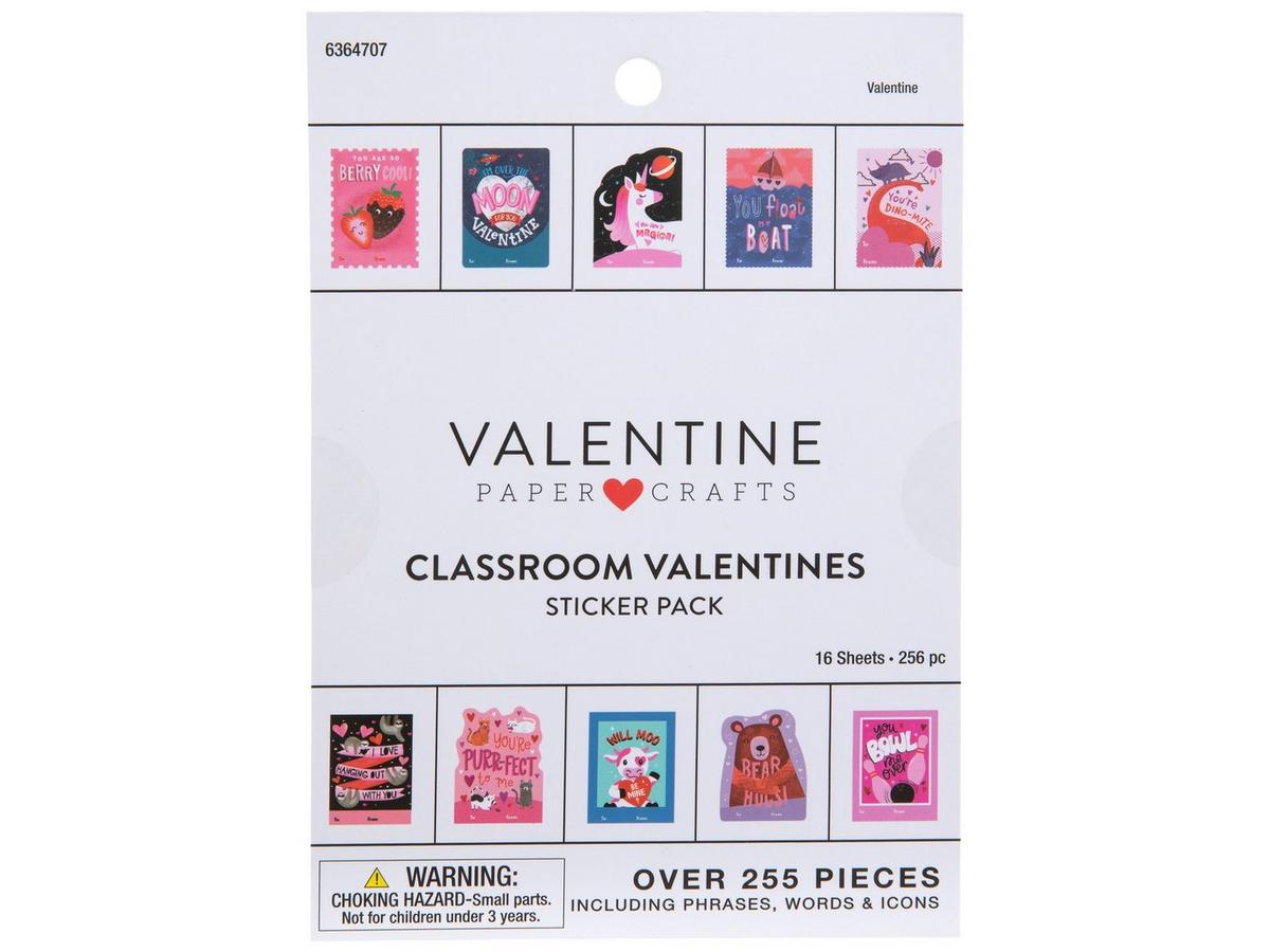 Classroom Valentines Stickers | Hobby Lobby | 6364707