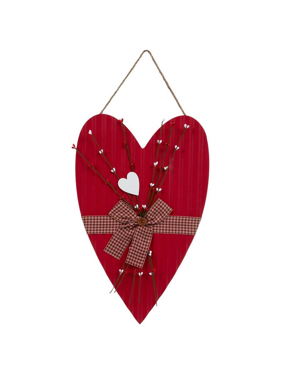 Red Corrugated Heart Wood Wall Decor | Hobby Lobby | 6365191