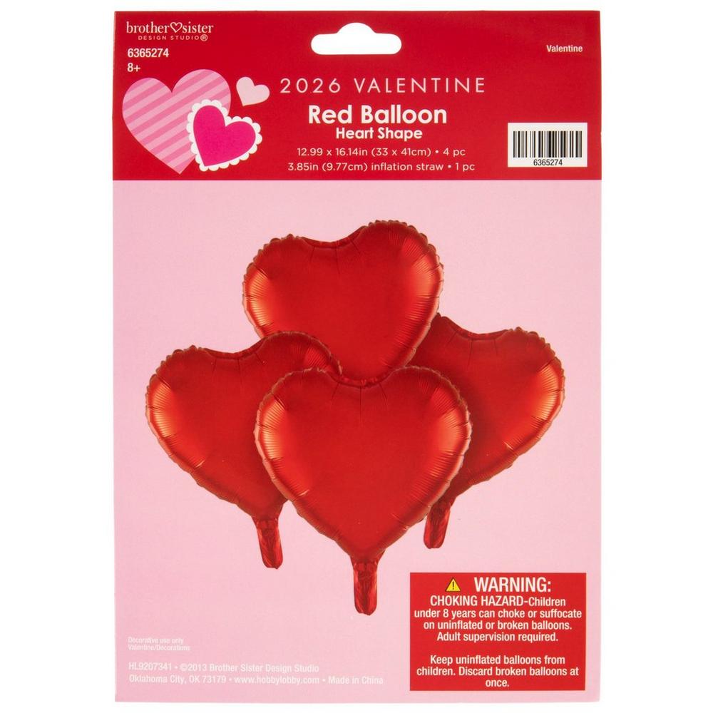 Heart Foil Balloons | Hobby Lobby | 6365274