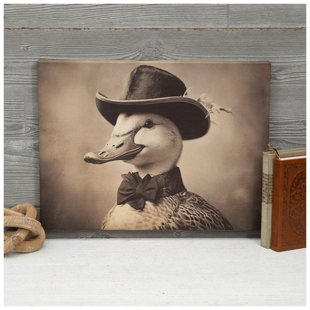 Sepia Tone Cowboy Duck Canvas Wall Decor | Hobby Lobby | 6368567