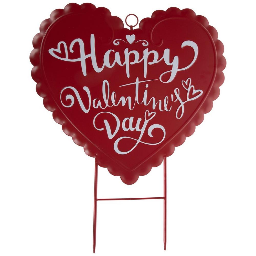 Happy Valentine's Day Heart Metal Garden Stake | Hobby Lobby | 6368765