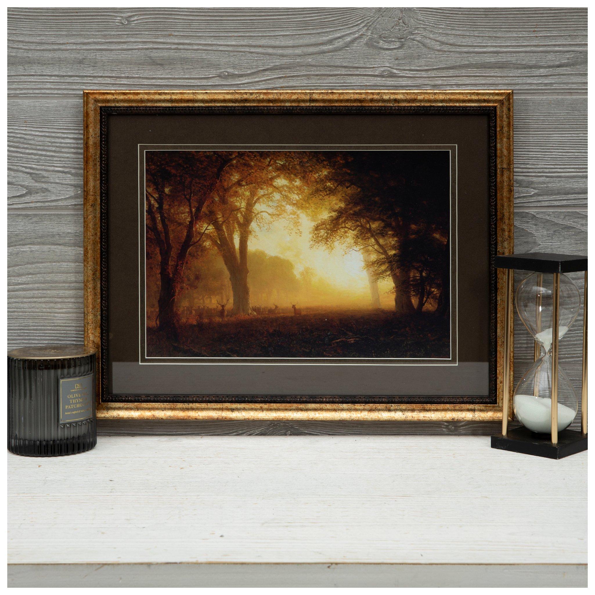 thumbnail image 2 of Shabby Chic Stag Wood Framed Canvas Art - Vintage Deer Print - HDR 280gsm - UK Handmade 2 of 4