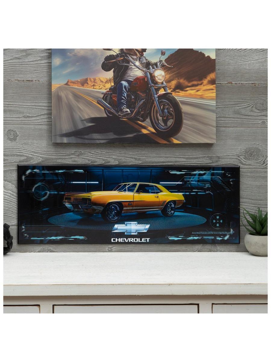 Yellow Chevrolet Camaro Lenticular Wood Wall Decor | Hobby Lobby