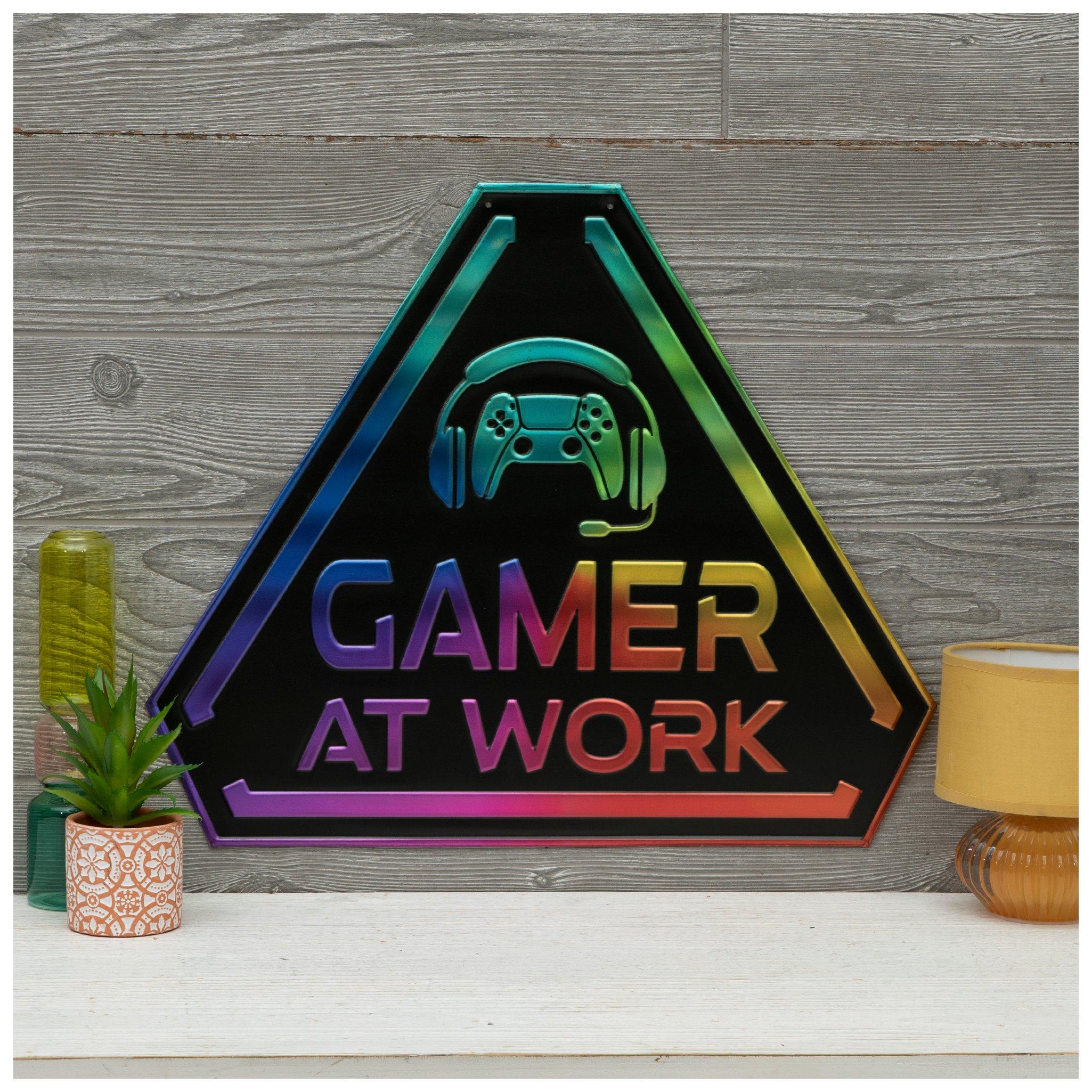 Gamer At Work Metal Sign | Hobby Lobby | 6371074