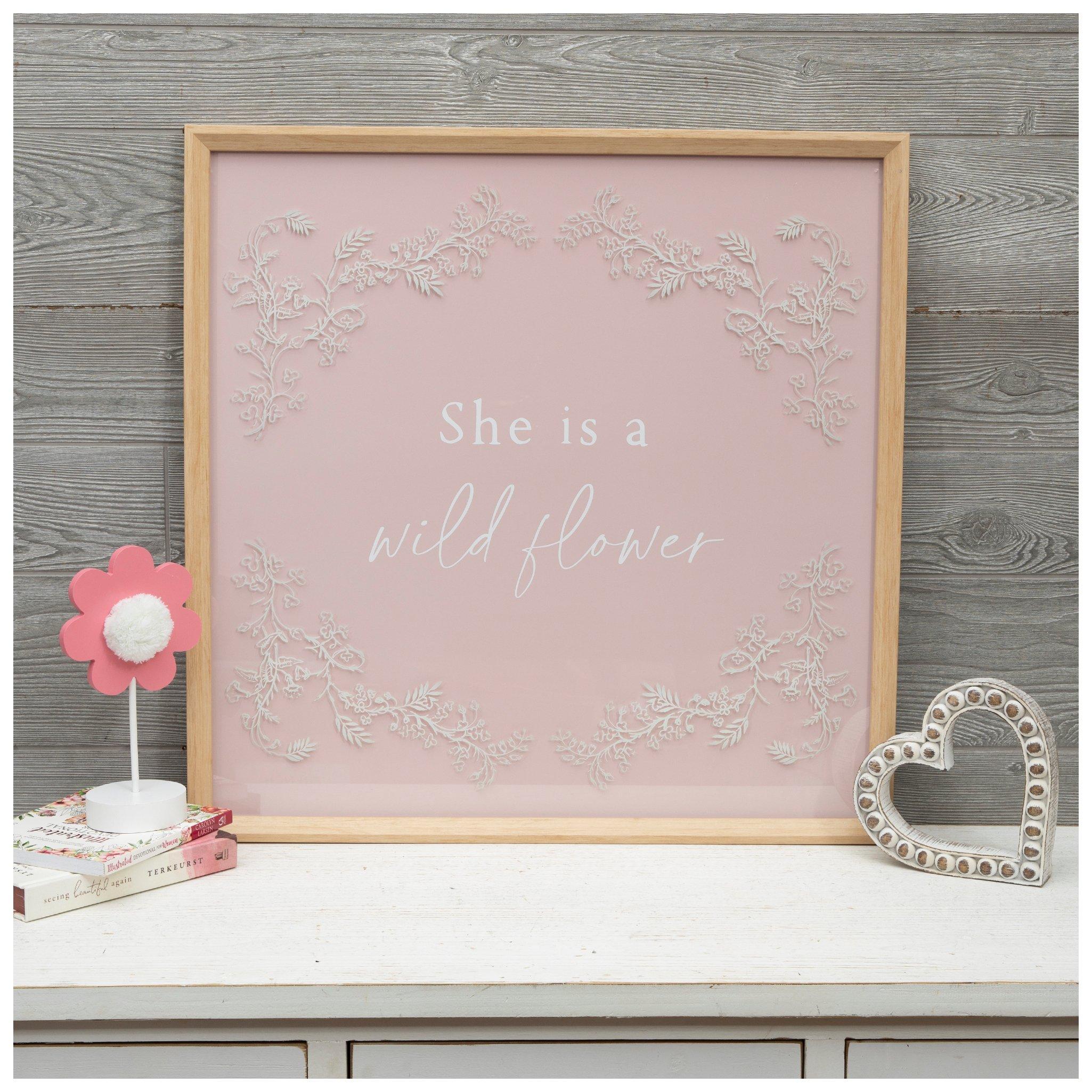 She Is A Wildflower Framed Wall Decor | Hobby Lobby | 6371934