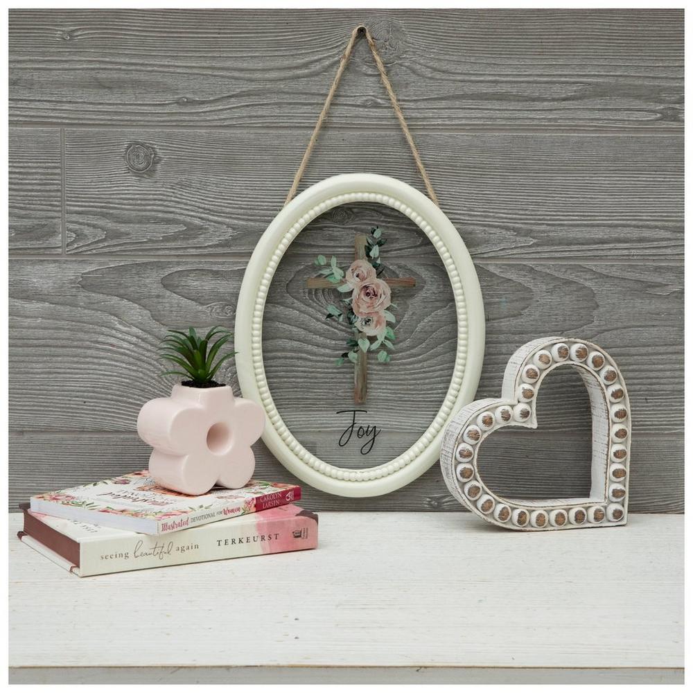 Joy Floral Cross Framed Wall Decor | Hobby Lobby | 6372734