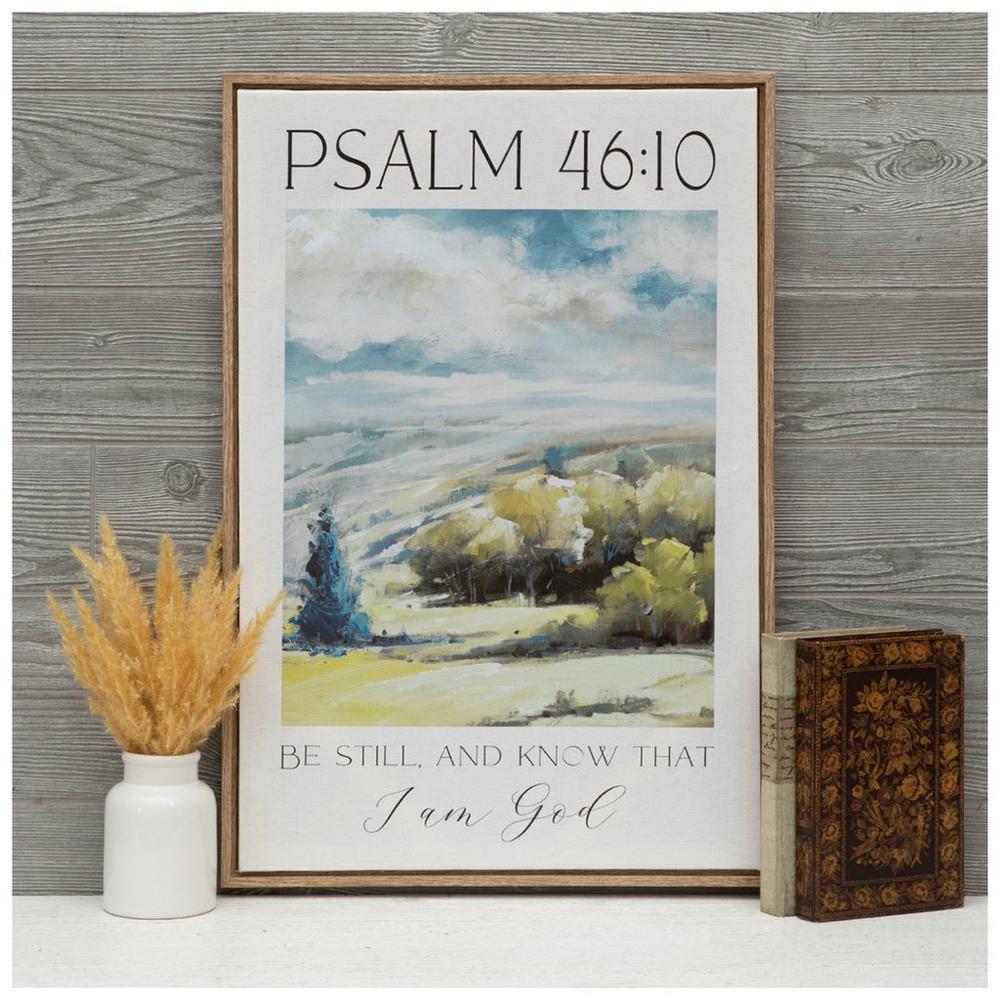 Psalm 46:10 Landscape Canvas Wall Decor