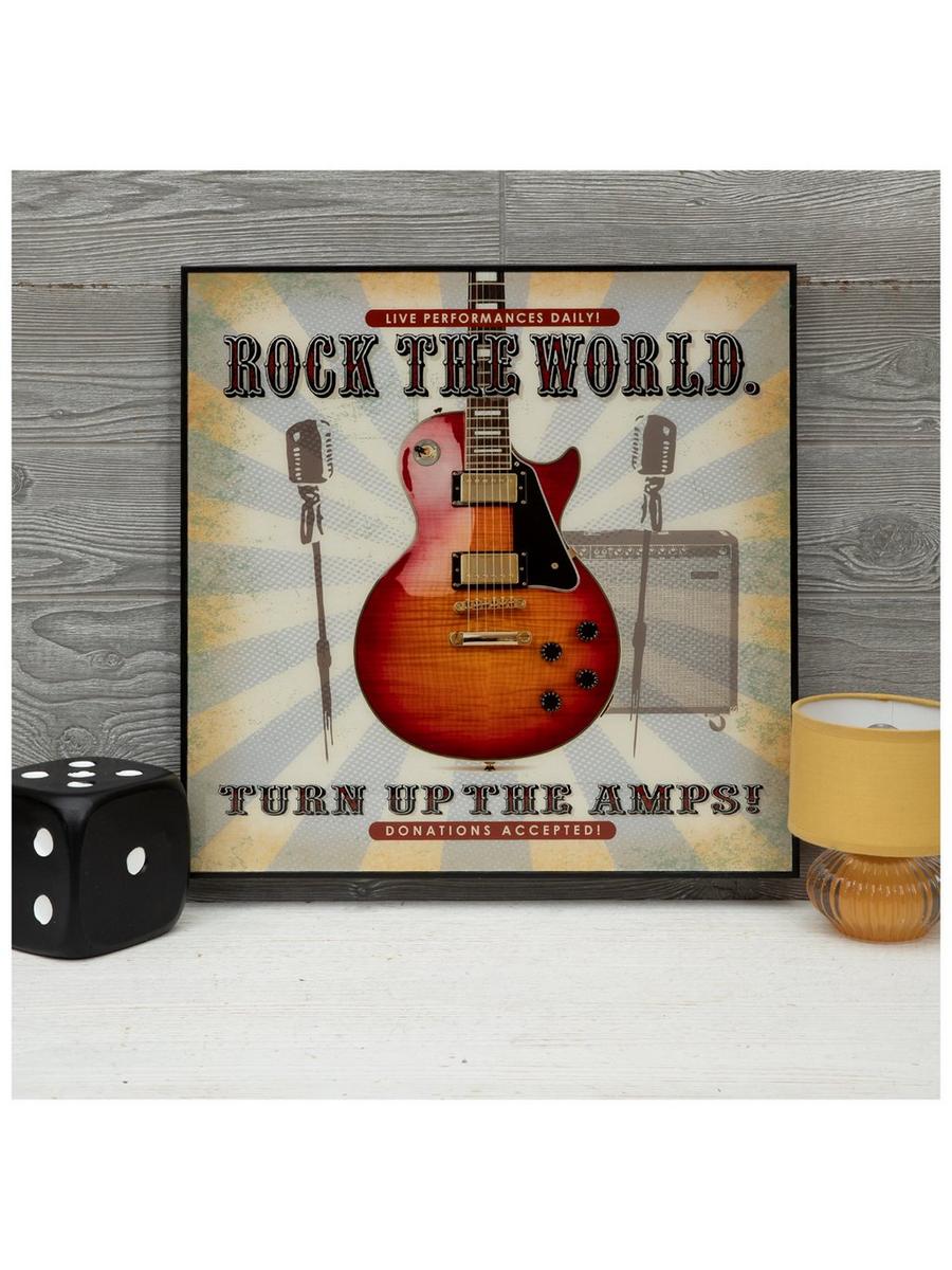 Rock The World Wood Wall Decor | Hobby Lobby | 6372932