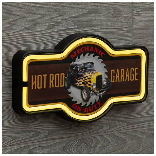 Hot Rod Garage LED Neon Sign