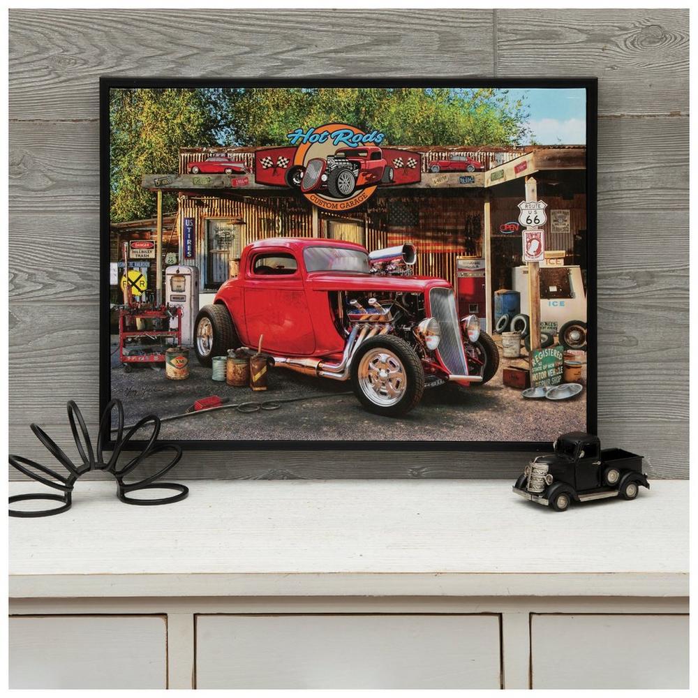 Hot Rod Garage Canvas Wall Decor | Hobby Lobby | 6373112