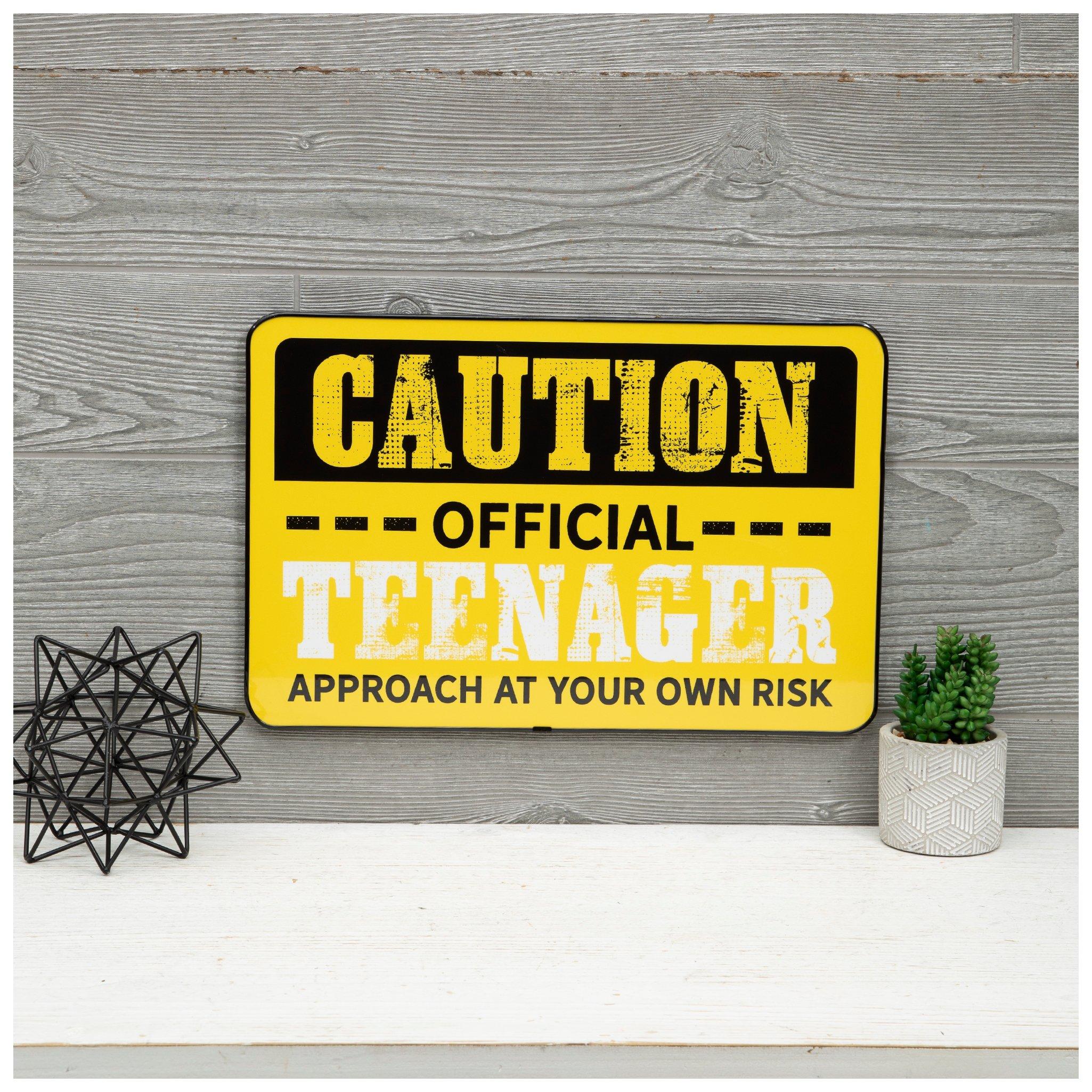 Teenager Caution Sign Wood Wall Decor | Hobby Lobby | 6374094