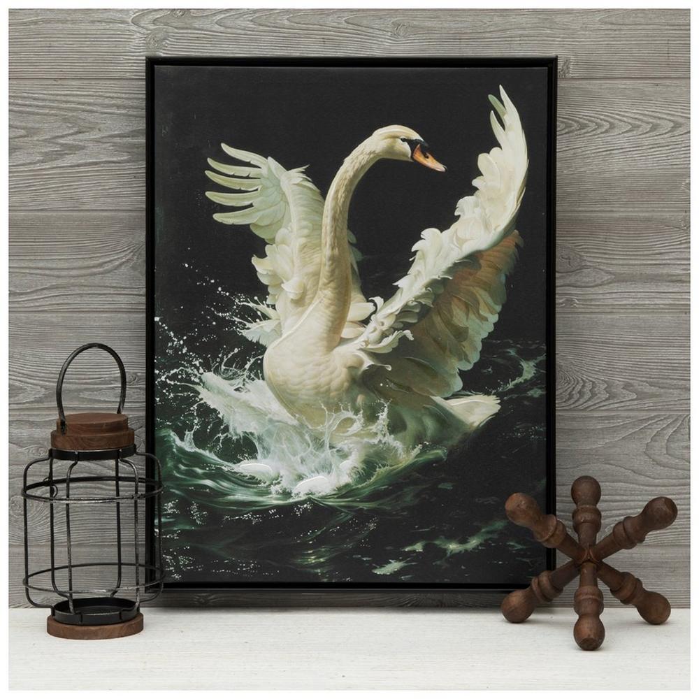 Ethereal Swan Canvas Wall Decor | Hobby Lobby | 6374219