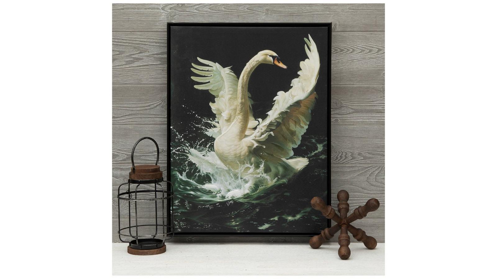 Ethereal Swan Canvas Wall Decor | Hobby Lobby | 6374219