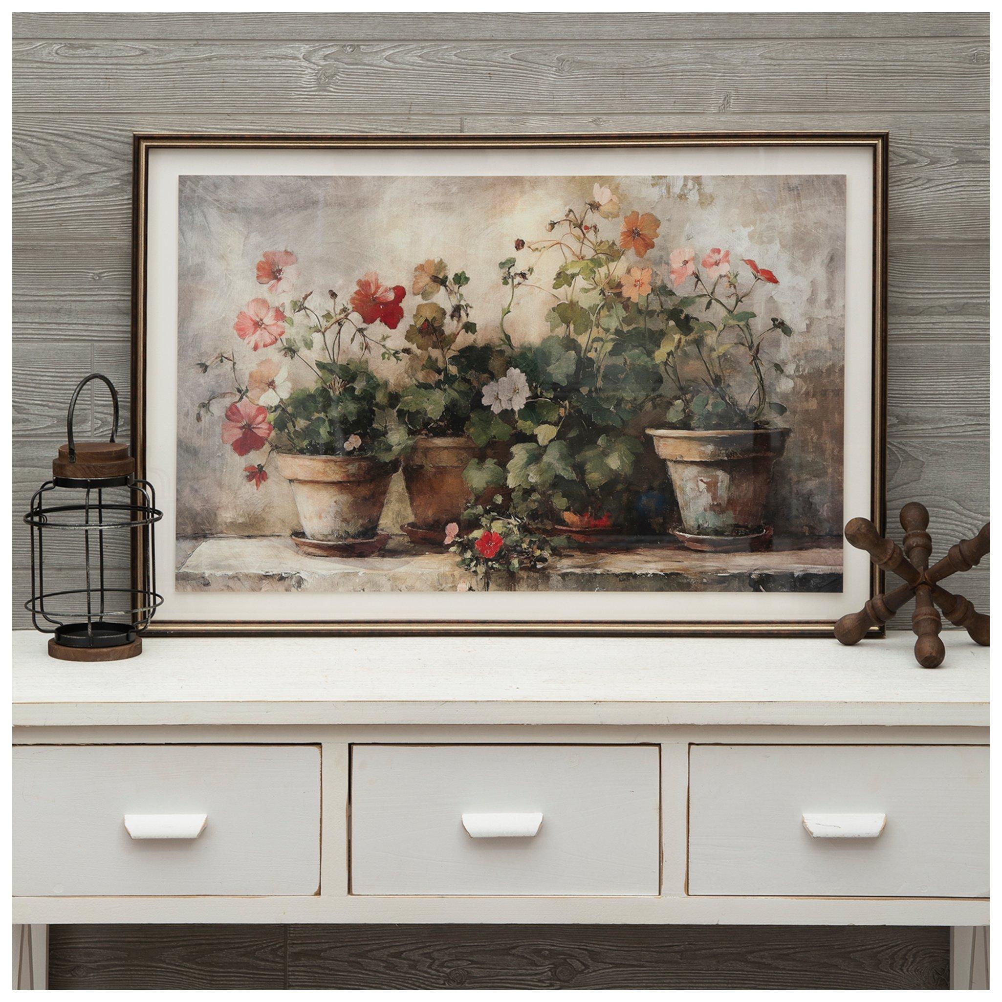 Vintage Florals Foil Canvas Wall Decor | Hobby Lobby | 6280598