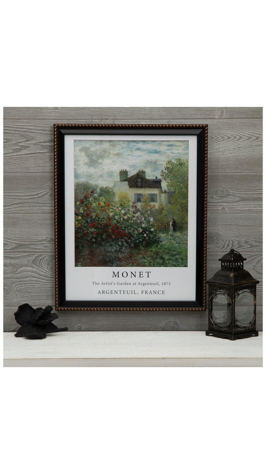 Monet The Artist's Garden Framed Wall Decor | Hobby Lobby | 6374391