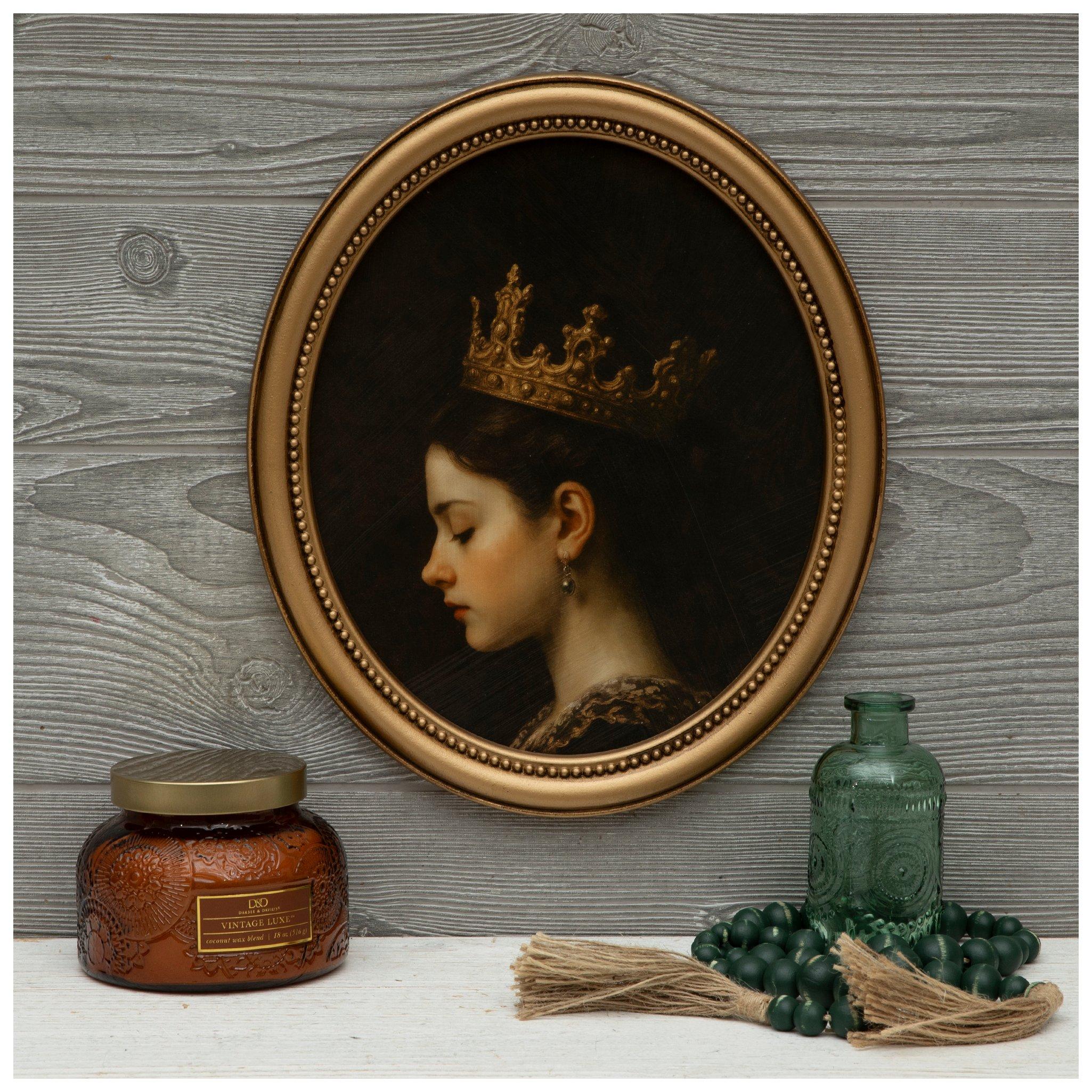 Queen Profile Oval Wood Wall Decor | Hobby Lobby | 6374771