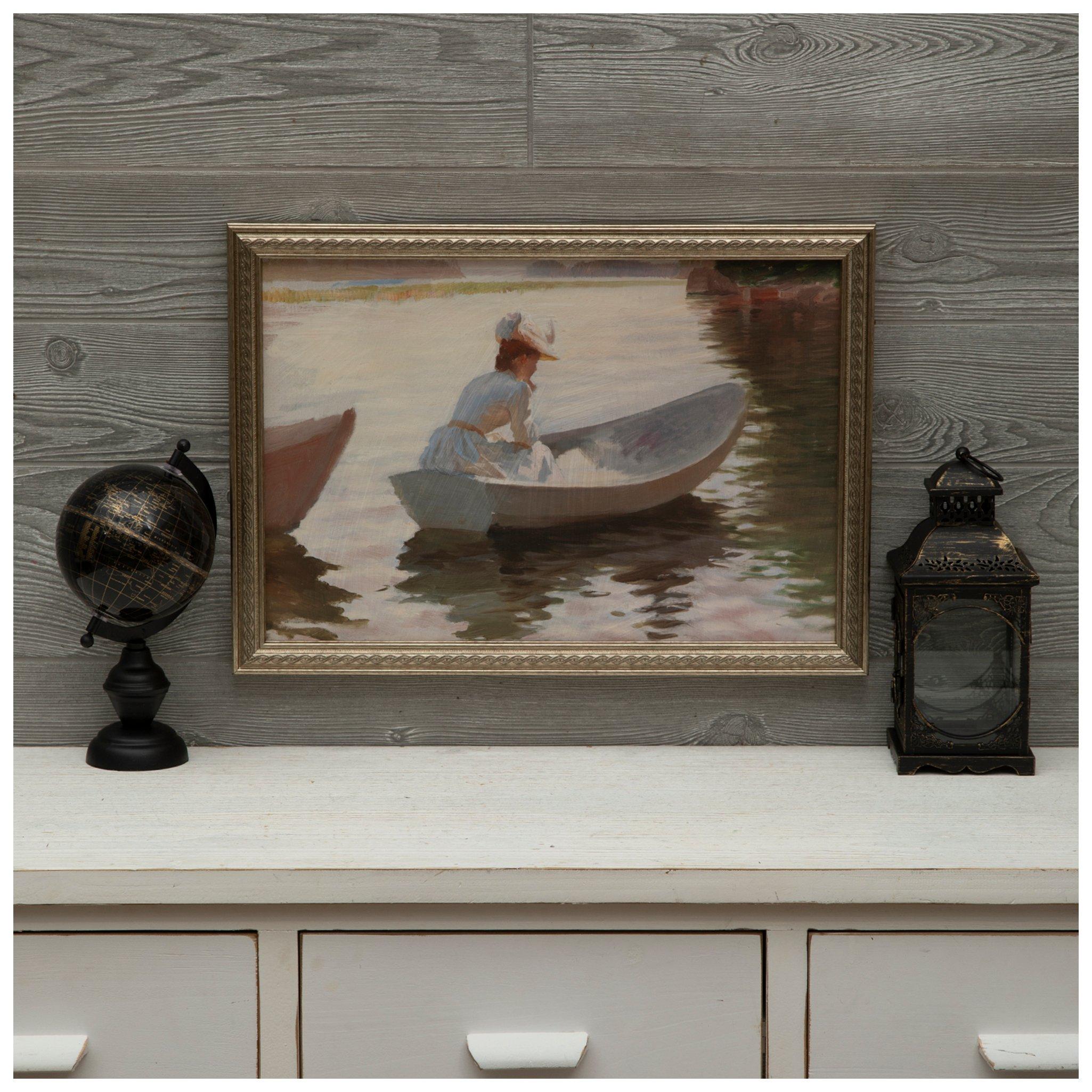 Lady In Boat Wood Wall Decor | Hobby Lobby | 6374912