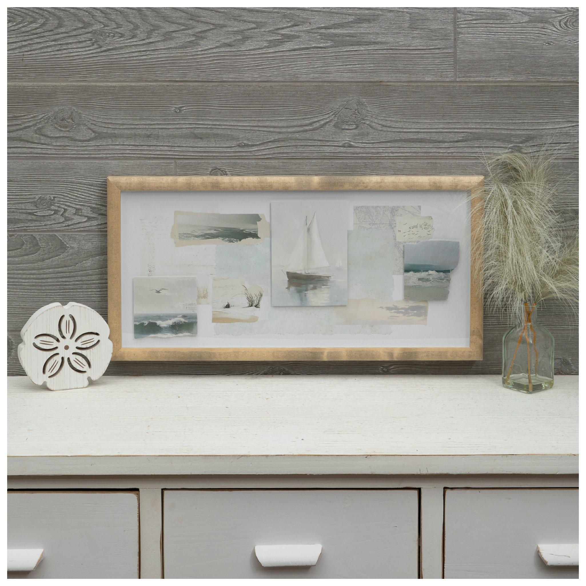 Coastal Collage Framed Wall Decor | Hobby Lobby | 6375166