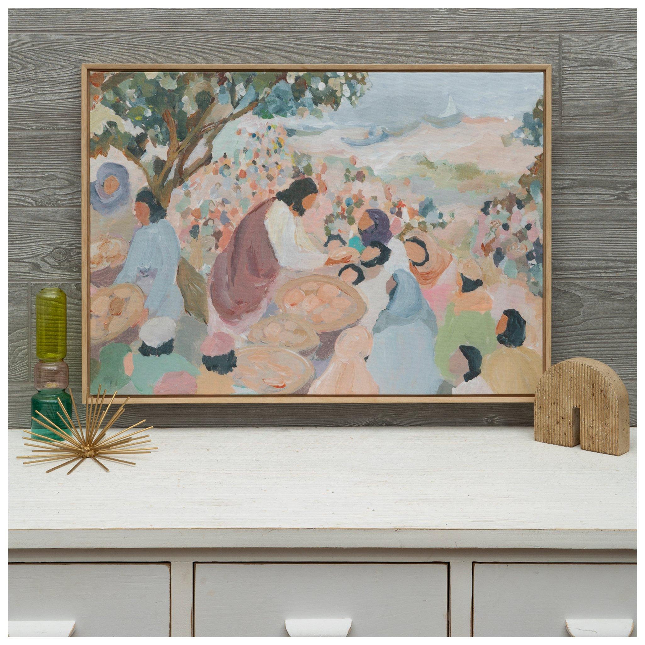 Jesus Feeding Five Thousand Canvas Wall Decor | Hobby Lobby | 6375562