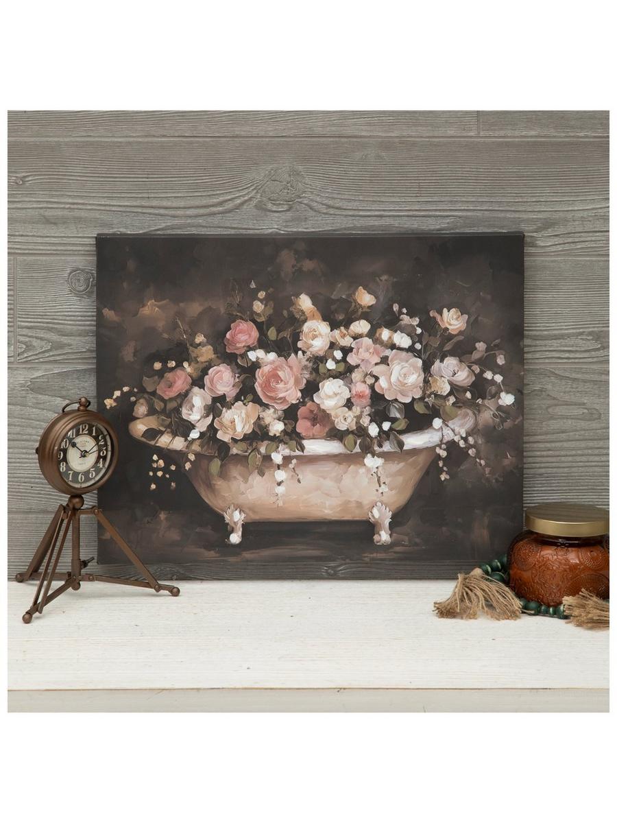 Bathtub Of Flowers Canvas Wall Decor | Hobby Lobby | 6376222