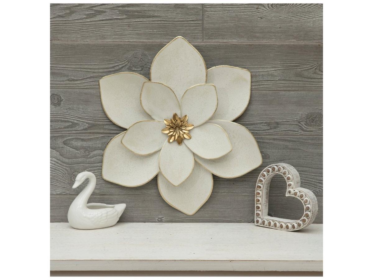 White Speckled Flower Metal Wall Decor | Hobby Lobby | 6377733