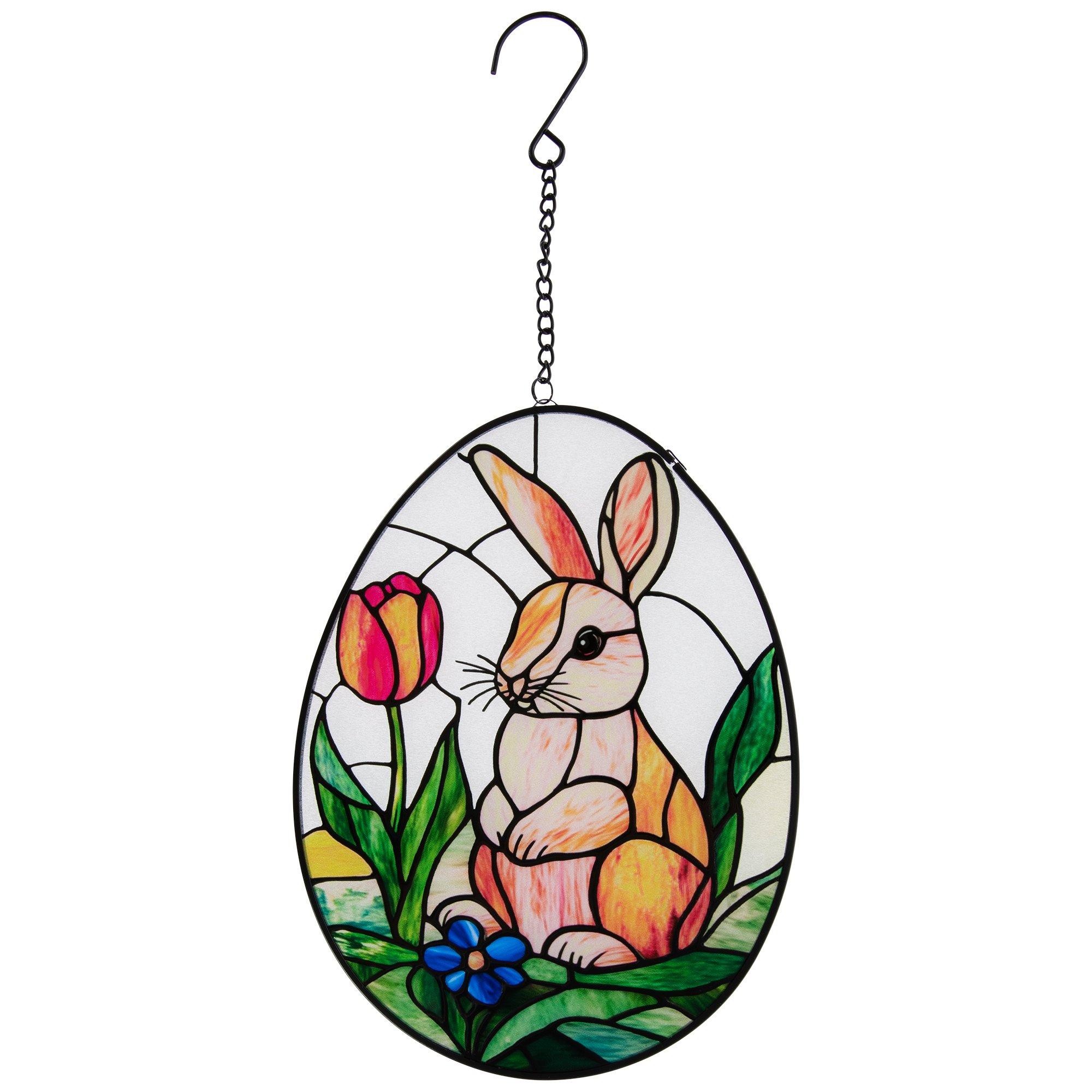 Hobby Lobby Bunny & Tulip Suncatcher